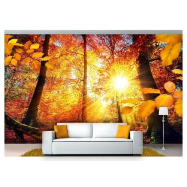 Imagem de Papel De Parede Floresta Natureza Árvores 3D 3M² Xna172 - Você Decora