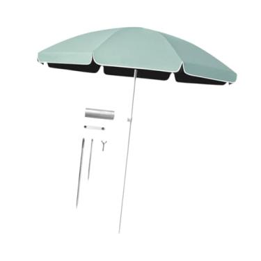 Imagem de Ｂｅｓｇａ Guarda- portátil de 5,6 pés com nervuras resistentes, cobertura para ao ar livre, guarda- de mercado para jogos esportivos ao ar, Ciano