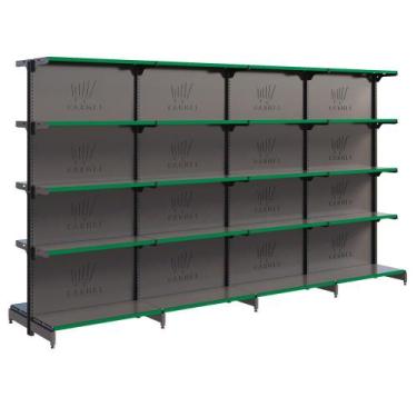 Imagem de Prateleira Gondola Fit 40 Centro 1 Inicial e 3 Continuações 1,70m Loja