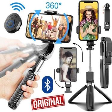 Imagem de Estabilizador de Imagem Tripé Bastão de Selfie Suporte de Celular Câme