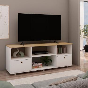 Imagem de Rack para Tv Genialflex Branco Encaixe Sem Ferramentas