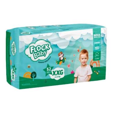 Imagem de Fralda Descartável Flock Baby Sempre Sequinha Hiper XXG 52 Unidades