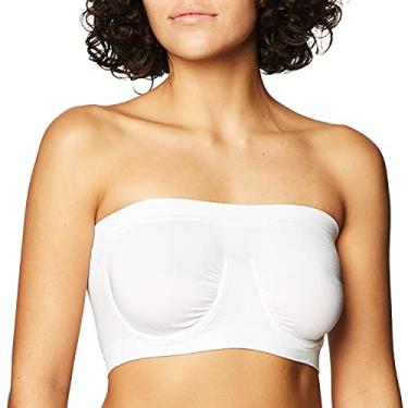 Imagem de Ahh By Rhonda Shear Women's Angel Seamless Underwire Bandeau Bra, White, XS