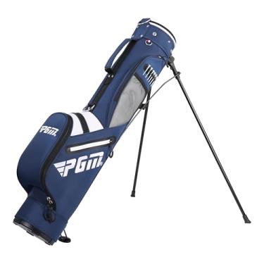 Imagem de PGM Bolsa para suporte de golfe – Repelente à água, fácil de transportar, durável e organizada, bolsa de golfe com 6 compartimentos de bola e bolso para armazenamento extra, bolsa de viagem portátil com alça acolchoada