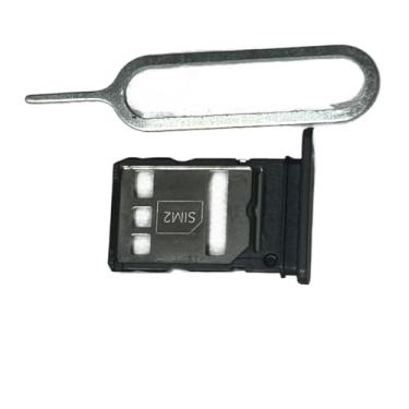 Imagem de zhxchzhi Suporte de bandeja de cartão SIM duplo OEM + pino compatível com Honor 50 pro Parts preto
