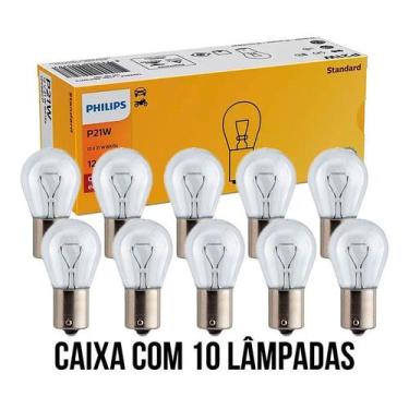 Imagem de Lâmpada Comum 1 Polo 12v Philips P21W 12498 CAIXA COM 10