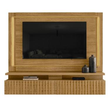 Imagem de Estante Painel Para TV 75 Pol 216cm Mical Z10 Cumaru - Mpozenato