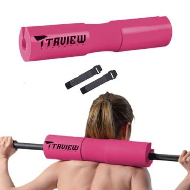 Imagem de Almofada de barra para agachamentos, estocadas e impulsos de quadril ótima para agachamentos, estocadas, impulsos de quadril, levantamento de peso e muito mais - ajusta-se perfeitamente às barras