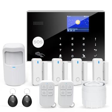 Imagem de TUGARD Sistema De Alarme Com Alerta Aplicativo Telefone, Segurança Residencial Wi-Fi Faça Você Mesmo, Kit 12 Peças Detector Movimento, Sensor Porta, Controle Remoto, Sirene, Compatível Alexa E Googl