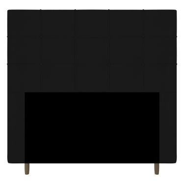 Imagem de Cabeceira Cama Box Casal Queen Size Leiria 160cm Corano Preto - Desk Design