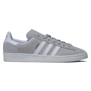 Imagem de adidas Campus Adv Tênis - Cinza/FTWR Branco/Dourado Metálico, Cinza/Ftwr Branco/Dourado Metálico, 43