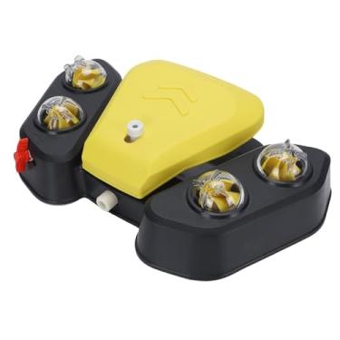 Imagem de Asixxsix Patas ativadas fontes de bebida de animais de estimação, Passo no aspersor de animais ao ar livre Fornece água doce, Fácil ativou o brinquedo da fonte de água do cão para Pátios (Amarela)