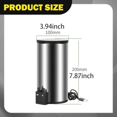 Imagem de Generic Filtro externo para aquário, pequeno e fácil de instalar, ideal para aquários de mesa. Configuração simples e eficiente, com bomba integrada, 20cmx10cm