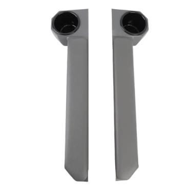 Imagem de aqxreight Par de Suporte de Copo Magnético para Apoio de Braço para Porta de Veículo, Cor Cinza, Couro, Porta de Veículo, Suporte para Copo, Substituição para Série 70 FJ79 LC76 LC79 Modelo da Série