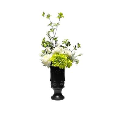 Imagem de VHDY85KA Decorações de buquê de flores artificiais para sala de estar, decoração de mesa, ornamentos, luz moderna, luxuosa, simulação de flores, artesanato, casa de fazenda