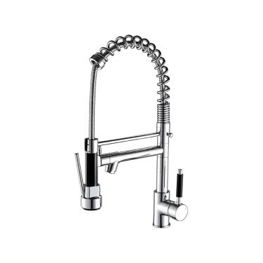 Imagem de Torneira Cozinnha Gourmet Tor-001 Monocomando 50Cm Com Ducha Domum Prata