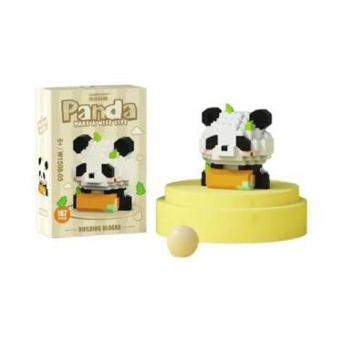 Imagem de Brinquedos Educativos De Blocos De Montar Panda Vermelho, Decoração De