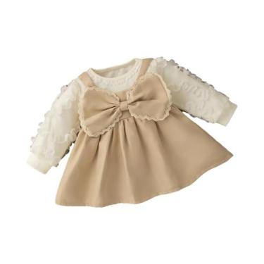 Imagem de Vestido De Laço Para Bebê Menina Estilo Coreano Primavera Outono Vesti