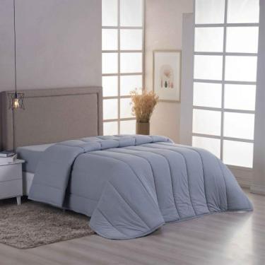 Imagem de Edredom Coberdrom Sereno Solteiro em Malha - Cinza - 100% Algodão - Ca