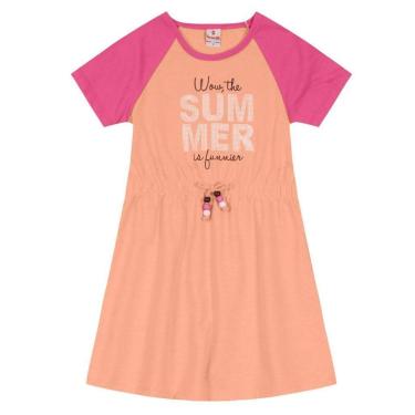 Imagem de Vestido com mangas raglan infantil menina Brandili-Feminino