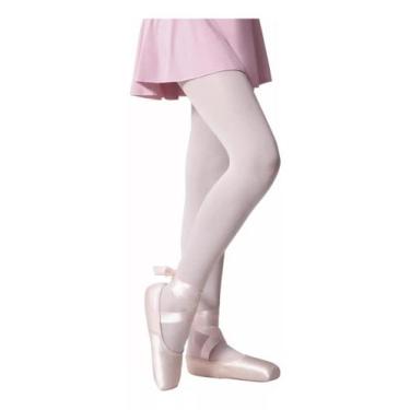 Imagem de Meia Calça Ballet/jazz Infantil Fio 40 Selene Tradicional, Branco, EG