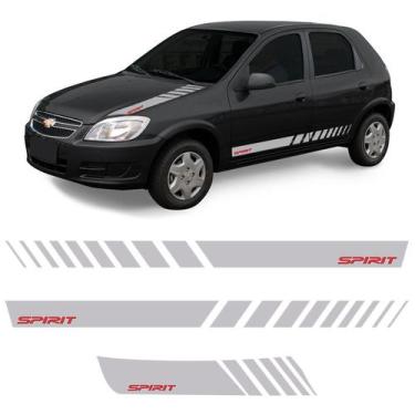 Imagem de Kit Faixa Celta Spirit 06/ Adesivo Lateral e Capô Sport - SPORTINOX, C