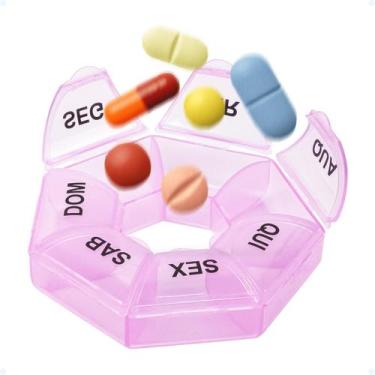 Imagem de Porta Comprimidos Semanal Bolsa Cuidados Separador De Pilula - Hxt, Ro