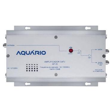Imagem de Amplificador pot 54-1000mhz 35db ap35 aquario - AQUARIO...
