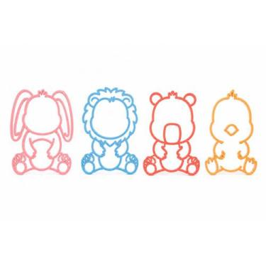 Imagem de Kit 4 Bichinhos 3D para Parede Decoração Quarto de Bebê Infantil Anima