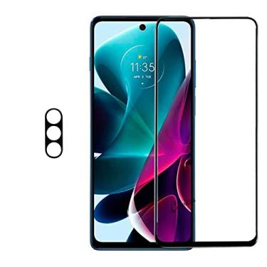 Imagem de Película 3D Vidro + Película Câmera Lente Compatível com Motorola Moto G200 5G
