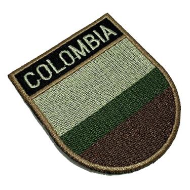 Imagem de BP0049ET03 Bandeira Colômbia Patch Bordado Termo Adesivo