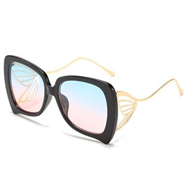 Imagem de Óculos de sol moda ouro corrente de metal quadrado óculos de sol de luxo designer feminino/masculino tons uv, 5, tamanho único