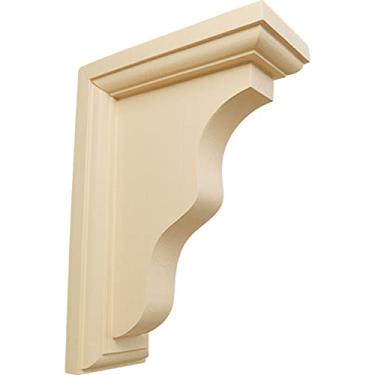 Imagem de Ekena Millwork BKT02X05X07HAMA-CASE-4 5 1/4" L x 5" P x 7" A Suporte tradicional Hamilton, bordo (pacote com 4),