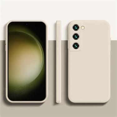 Imagem de Capa de telefone de silicone líquido macio para Samsung Galaxy A52 A32 A52S A13 5G S10 S20 FE S21 22 Ultra 22 S22 PLUS Note10 20 20U, novo branco, para Galaxy S23 Plus