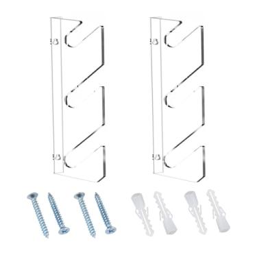 Imagem de Fancyes Suporte de parede para skate, cabide de armazenamento para skate, economiza espaço, rack longboard para casa ou garagem, snowboards, 3 camadas