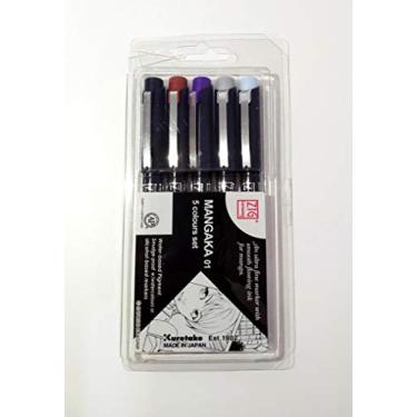 Imagem de Kuretake Conjunto de 5 cores ZIG Cartoonist, Mangaka, (CNM-01/5V)