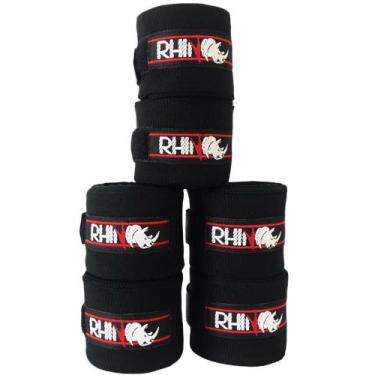 Imagem de Kit 3 Pares De Bandagem Atadura Elástica Boxe Rhino 3M, 5