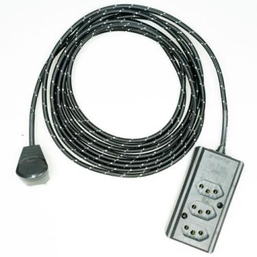 Imagem de Extensão Elétrica 5 Metros Pp 2x0,75mm2 Revestido Tecido - Immediate, 