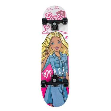 Imagem de Skate com Acessórios de Segurança Barbie F00105 - Fun