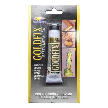 Imagem de Pasta Metalica Goldfix 20ml 245 Ouro Rico Pálido Corfix
