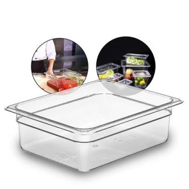 Imagem de Cuba Gastronomica Sem Tampa Gn Buffet Acrilico 1/2 100mm  - Triboshop