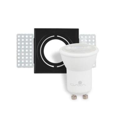 Imagem de Spot Embutir Direcionável Preto Lâmpada Dimerizável 3.5W - Gaya