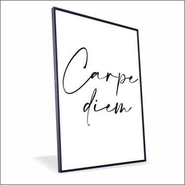 Imagem de Quadro Carpe Diem Canvas Com Vidro - Center Molduras, 20x30 Caixa, Pre