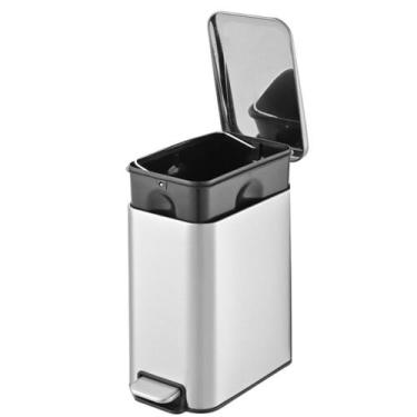 Imagem de Lixeira Inox 5l Inox Banheiro Cozinha Escritório C/ Pedal - NAP