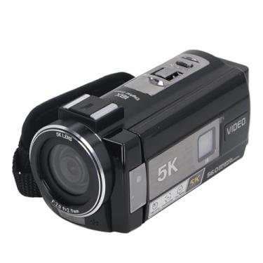 Imagem de Filmadora Digital 5K 56MP Anti Vibração 18X Zoom IR Visão Noturna Com Capa de Luz de Preenchimento de Tela de Toque IPS de 3 Polegadas Gravador de Câmera Digital para Viagens de