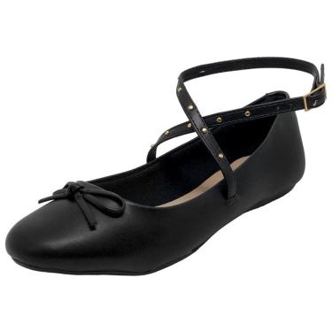 Imagem de Sapatilha Feminina Conforto Rasteira Laço Sua Cia