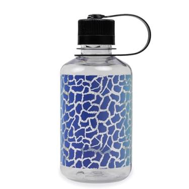 Imagem de Nalgene Garrafa de água Sustain Tritan livre de BPA feita com material derivado de 50% de resíduos de plástico (usando equilíbrio de massa certificado ISCC), 473 ml, boca estreita, girafa arco-íris