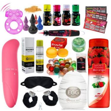 Imagem de Kit Revenda Sex Shop Atacado 54 Itens Revendedora Sexyshop Completo - 