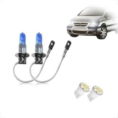 Imagem de Kit de lâmpadas Halógena Super Branca Farol Milha H3 para Zafira 2005 