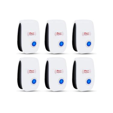 Imagem de Kit 2 Repelente de pragas ultrassônico repelente eletrônico de controle de pragas, repelente de roedores para mosquitos, ratos, baratas, ratos, insetos, aranha, formiga, moscas